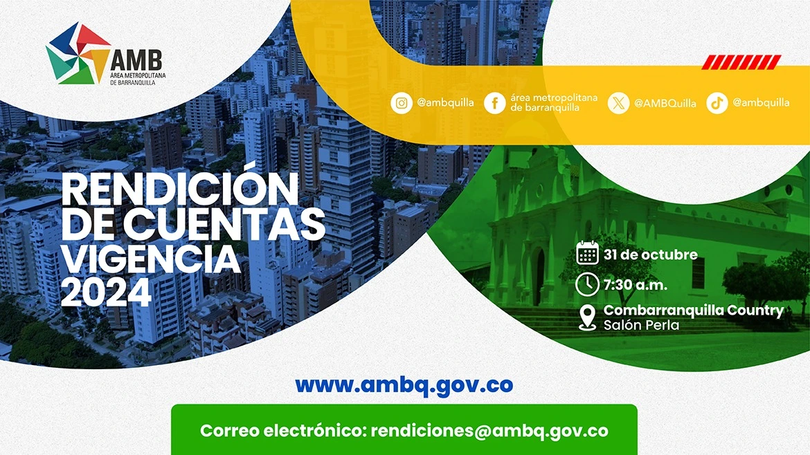 Área Metropolitana de Barranquilla presenta resultados de su gestión 2024 en rendición de cuentas
